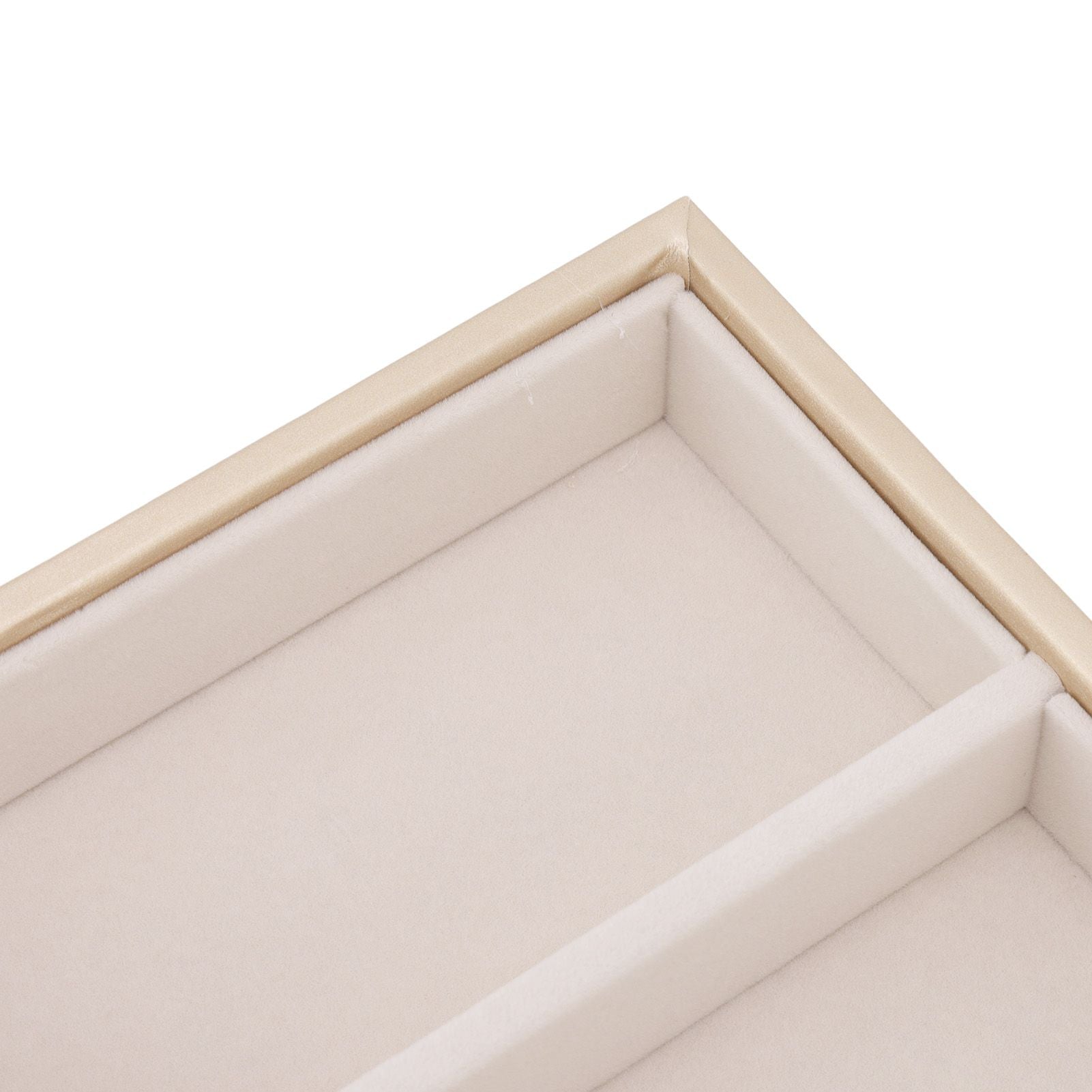 5 Grid Glasses Case Multifunction Space Saving 5 Slot Sunglasses Holder Storage Box Beige V1294-YM0523-3117220060814