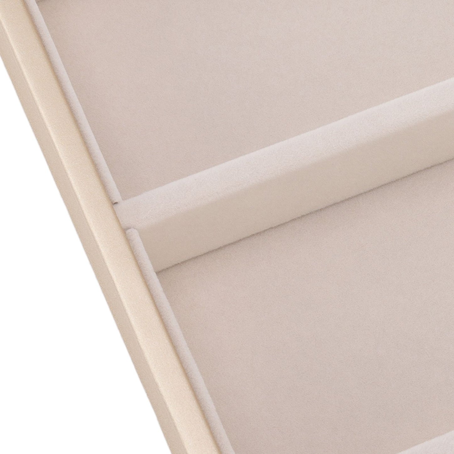 5 Grid Glasses Case Multifunction Space Saving 5 Slot Sunglasses Holder Storage Box Beige V1294-YM0523-3117220060814