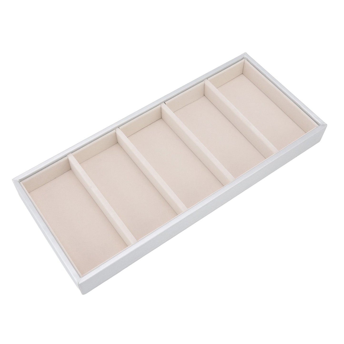 5 Grid Glasses Case Multifunction Space Saving 5 Slot Sunglasses Holder Storage Box Silver Gray V1294-YM0523-3117220060815