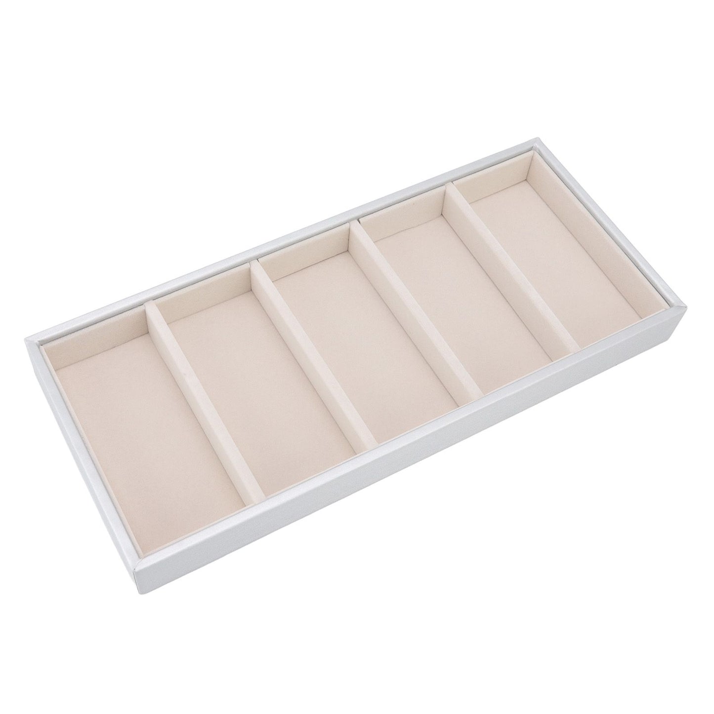 5 Grid Glasses Case Multifunction Space Saving 5 Slot Sunglasses Holder Storage Box Silver Gray V1294-YM0523-3117220060815