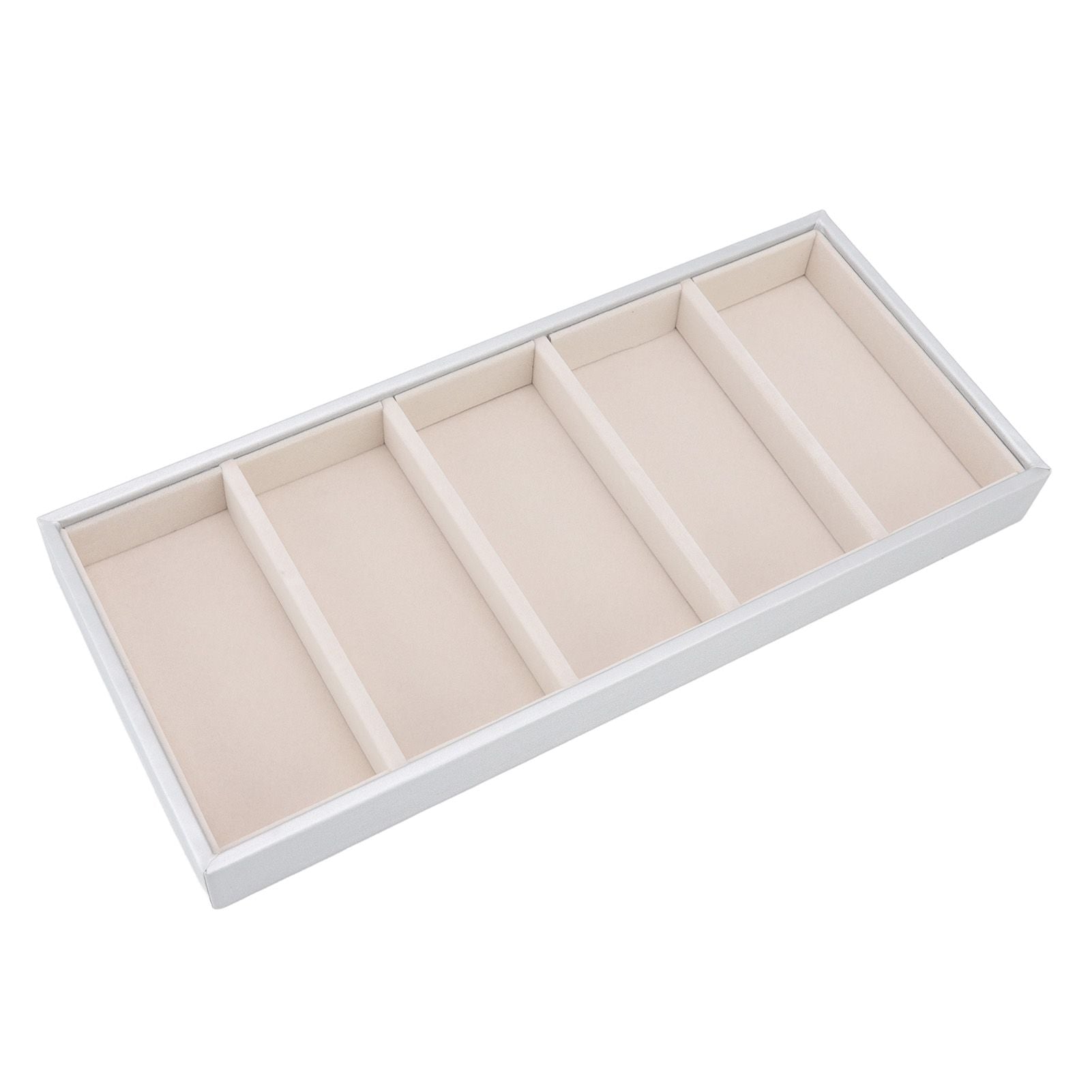 5 Grid Glasses Case Multifunction Space Saving 5 Slot Sunglasses Holder Storage Box Silver Gray V1294-YM0523-3117220060815