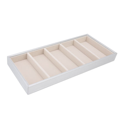 5 Grid Glasses Case Multifunction Space Saving 5 Slot Sunglasses Holder Storage Box Silver Gray V1294-YM0523-3117220060815