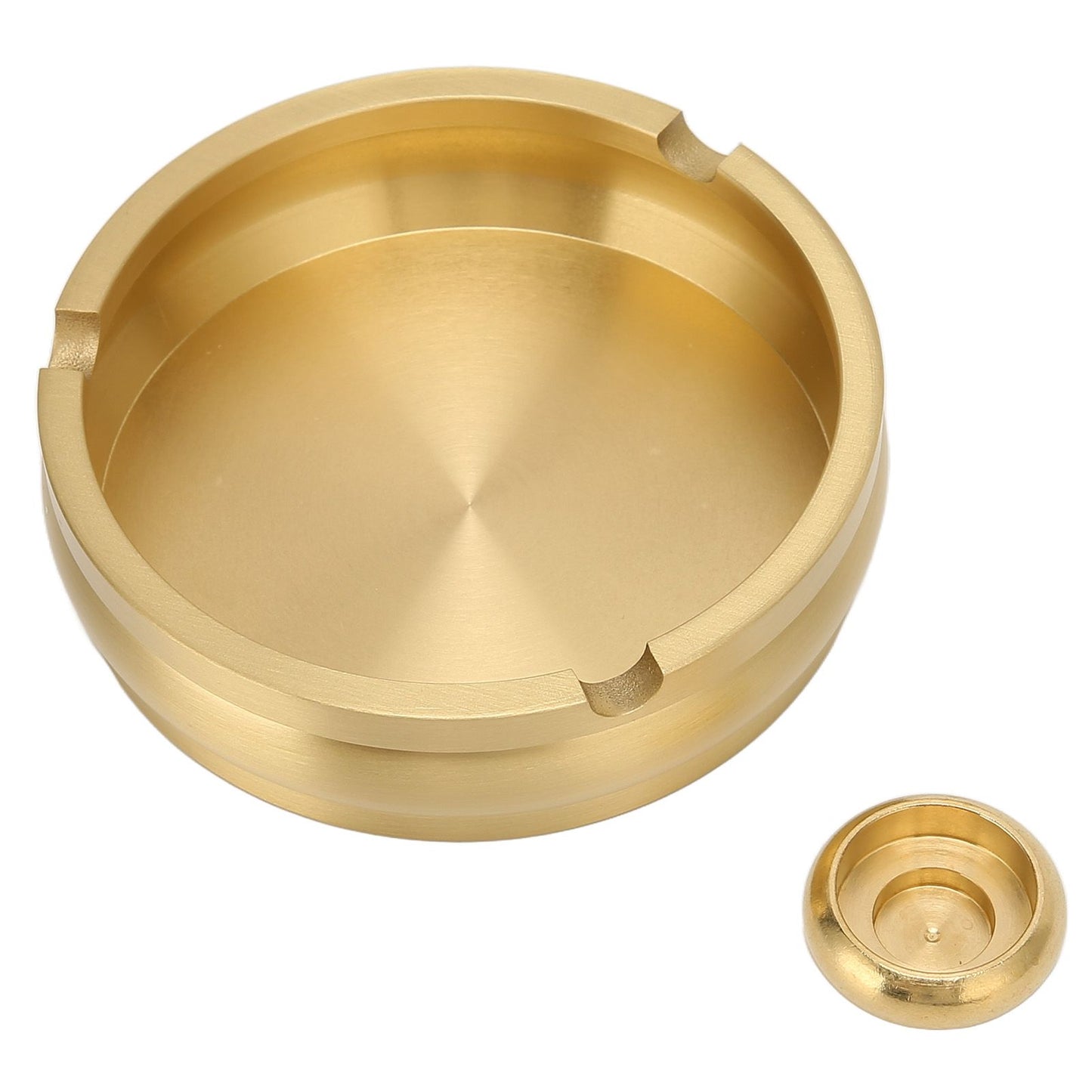 Copper Cigarette Ashtray Rust Proof Anti Corrosion Simple Modern Style Ashtray for Home Office Bar Cafe Hotel V1294-YM0523-3117220061111