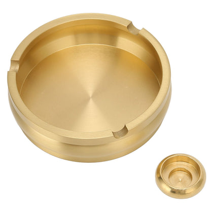 Copper Cigarette Ashtray Rust Proof Anti Corrosion Simple Modern Style Ashtray for Home Office Bar Cafe Hotel V1294-YM0523-3117220061111