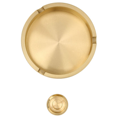 Copper Cigarette Ashtray Rust Proof Anti Corrosion Simple Modern Style Ashtray for Home Office Bar Cafe Hotel V1294-YM0523-3117220061111