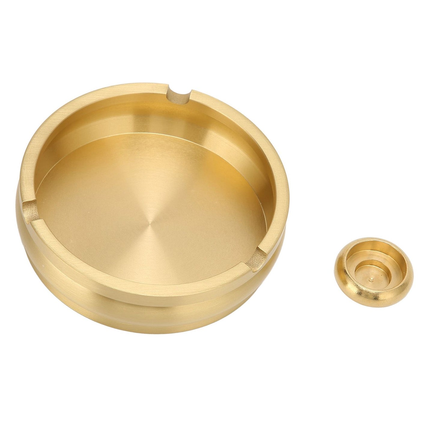 Copper Cigarette Ashtray Rust Proof Anti Corrosion Simple Modern Style Ashtray for Home Office Bar Cafe Hotel V1294-YM0523-3117220061111