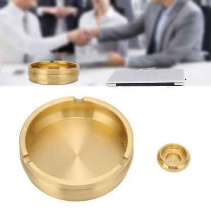 Copper Cigarette Ashtray Rust Proof Anti Corrosion Simple Modern Style Ashtray for Home Office Bar Cafe Hotel V1294-YM0523-3117220061111