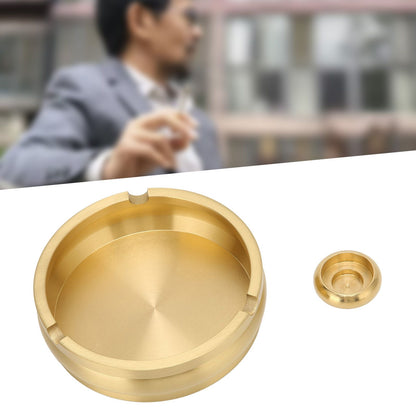 Copper Cigarette Ashtray Rust Proof Anti Corrosion Simple Modern Style Ashtray for Home Office Bar Cafe Hotel V1294-YM0523-3117220061111
