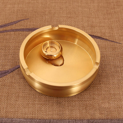 Copper Cigarette Ashtray Rust Proof Anti Corrosion Simple Modern Style Ashtray for Home Office Bar Cafe Hotel V1294-YM0523-3117220061111