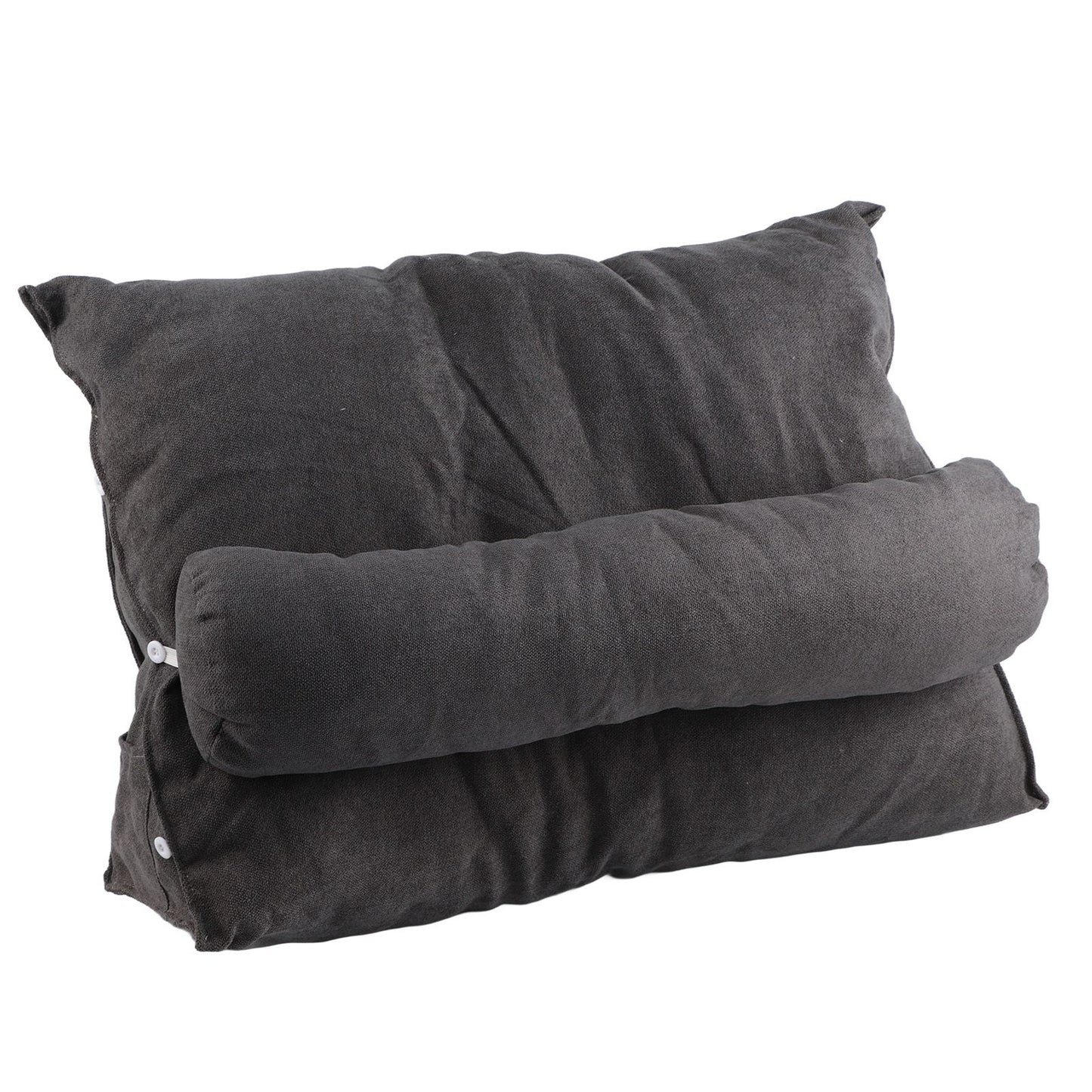 Large Backrest 60x22x50cm Triangular Design Detachable Soft Comfortable Reading Pillow Backrest for Home Sofa V1294-YM0523-3117220061717