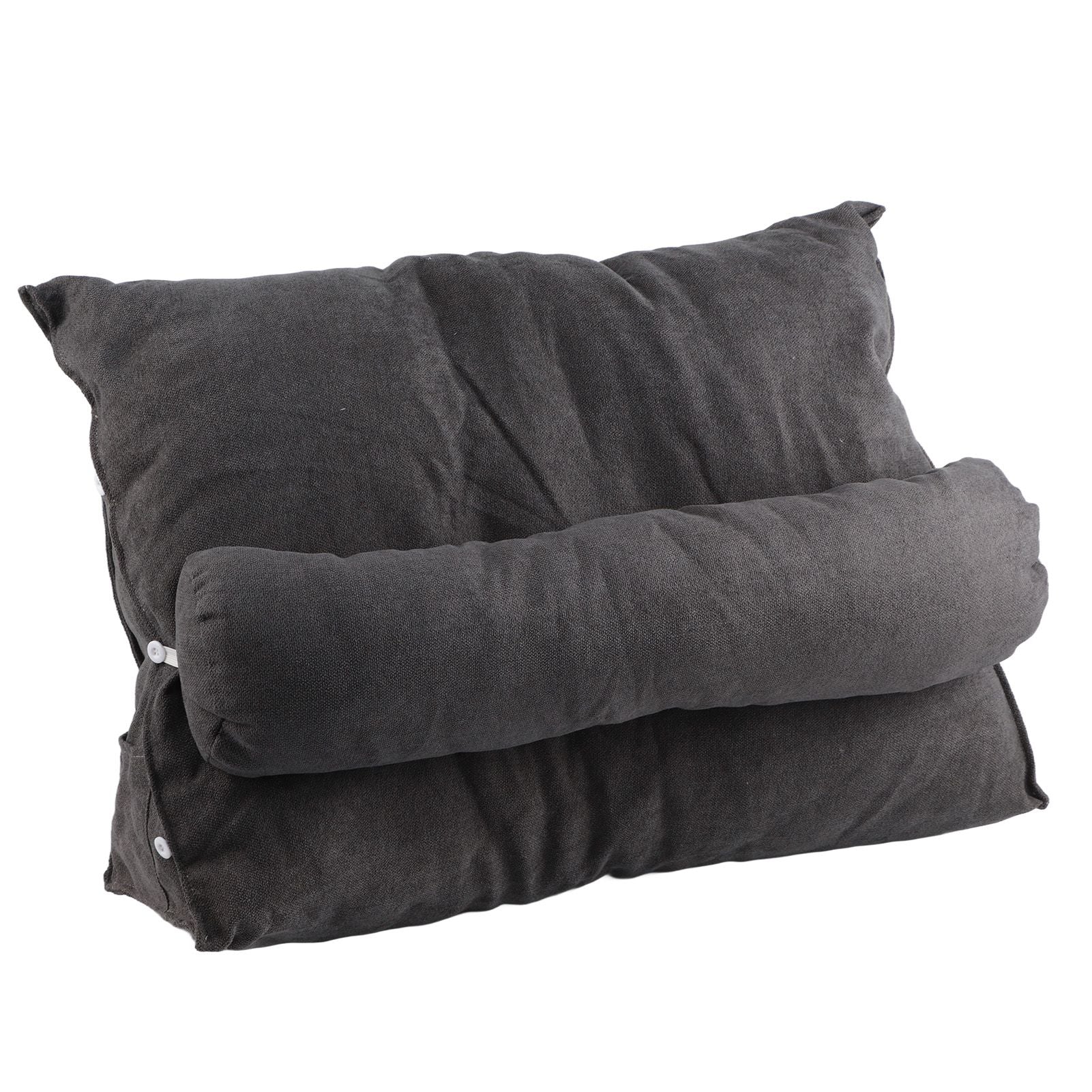 Large Backrest 60x22x50cm Triangular Design Detachable Soft Comfortable Reading Pillow Backrest for Home Sofa V1294-YM0523-3117220061717