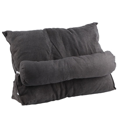 Large Backrest 60x22x50cm Triangular Design Detachable Soft Comfortable Reading Pillow Backrest for Home Sofa V1294-YM0523-3117220061717