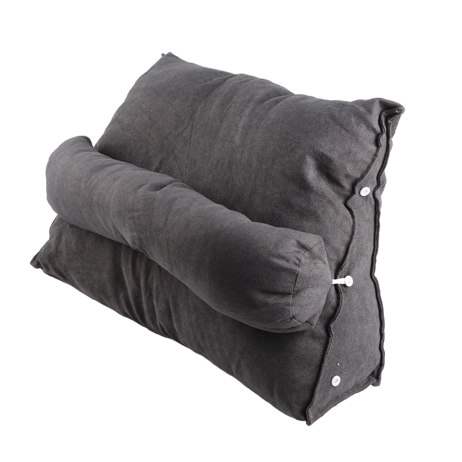 Large Backrest 60x22x50cm Triangular Design Detachable Soft Comfortable Reading Pillow Backrest for Home Sofa V1294-YM0523-3117220061717