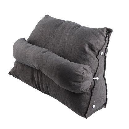 Large Backrest 60x22x50cm Triangular Design Detachable Soft Comfortable Reading Pillow Backrest for Home Sofa V1294-YM0523-3117220061717