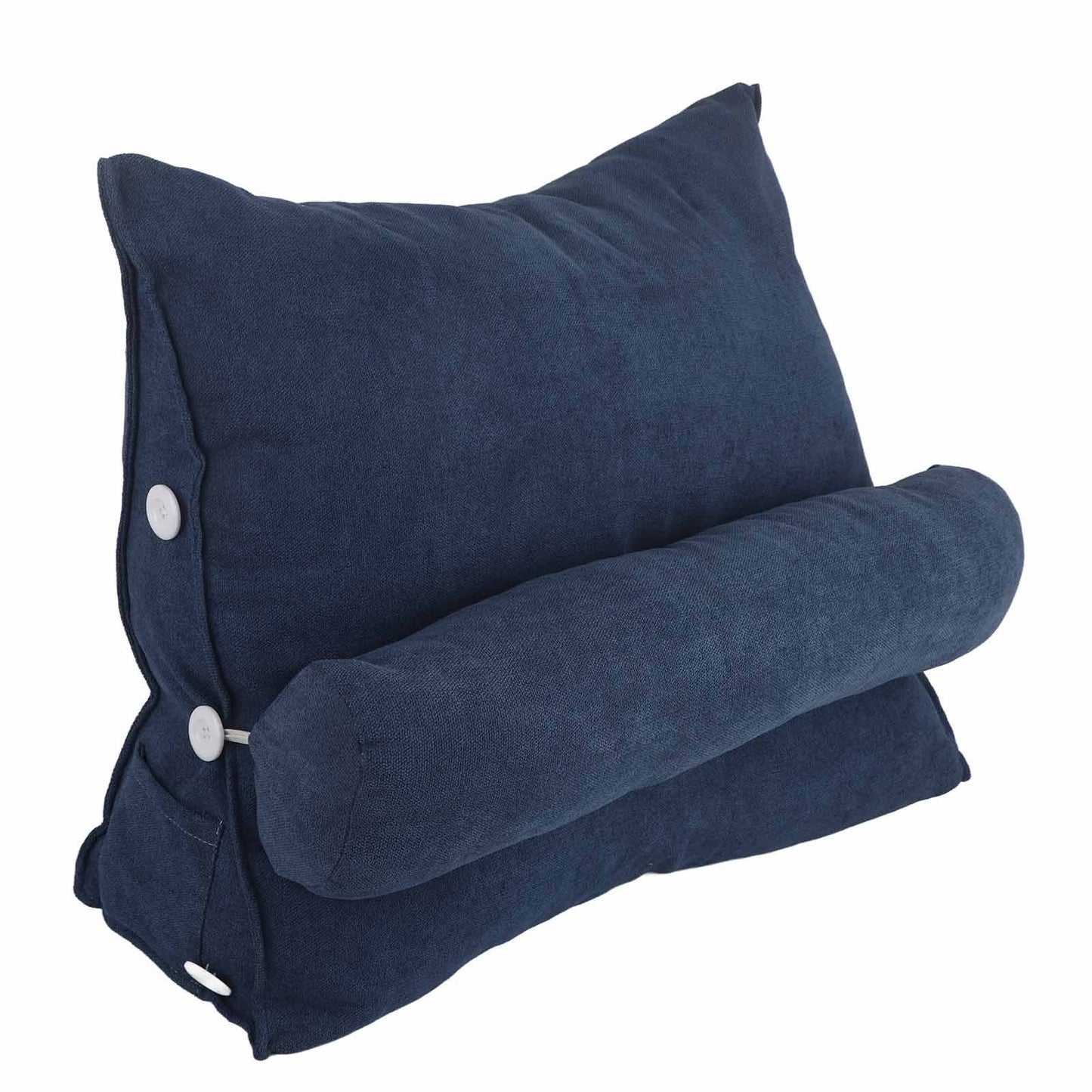 Large Backrest 60x22x50cm Triangular Design Detachable Soft Comfortable Reading Pillow Backrest for Home Sofa V1294-YM0523-3117220061719