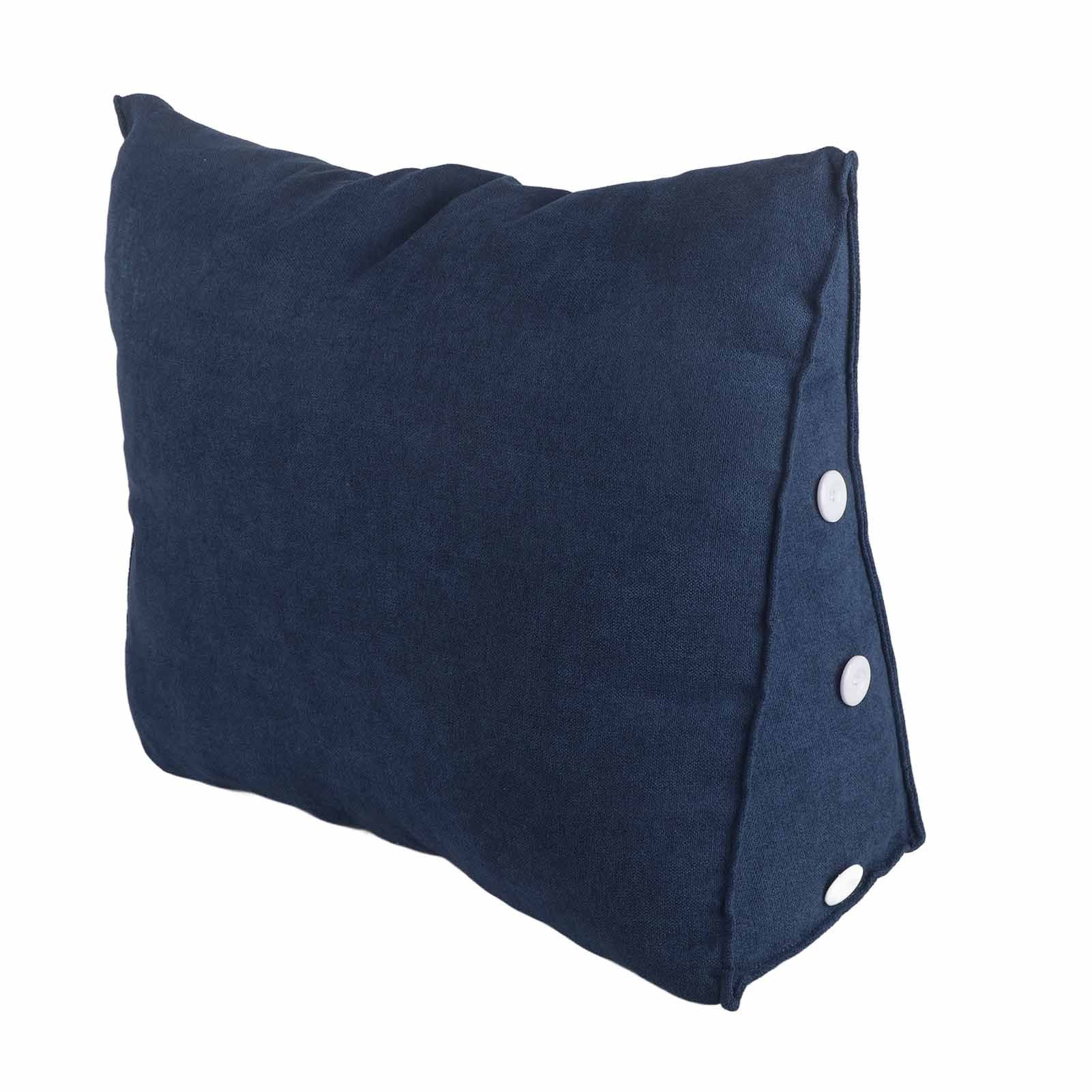 Large Backrest 60x22x50cm Triangular Design Detachable Soft Comfortable Reading Pillow Backrest for Home Sofa V1294-YM0523-3117220061719