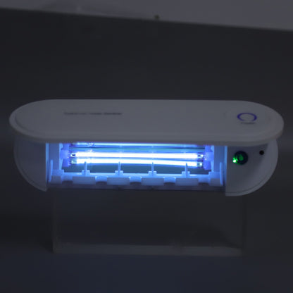 UV Toothbrush Sanitizer Sterilization Drying Battery Powered Toothbrush Sterilizer with Charging Cable for V1294-YM0523-3117220061911