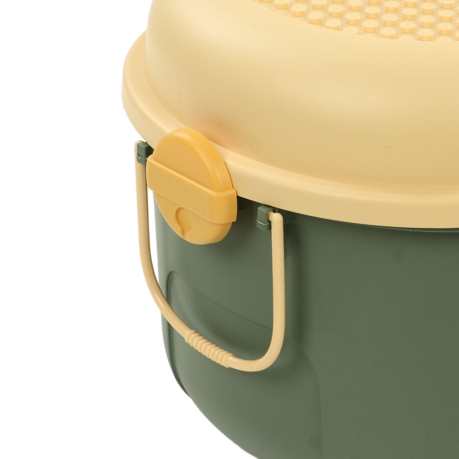Toy Storage Box Multi Purpose Cute Duck Cover Plastic Clothes Organize Box with Wheel for Children Green V1294-YM0523-3117220062713