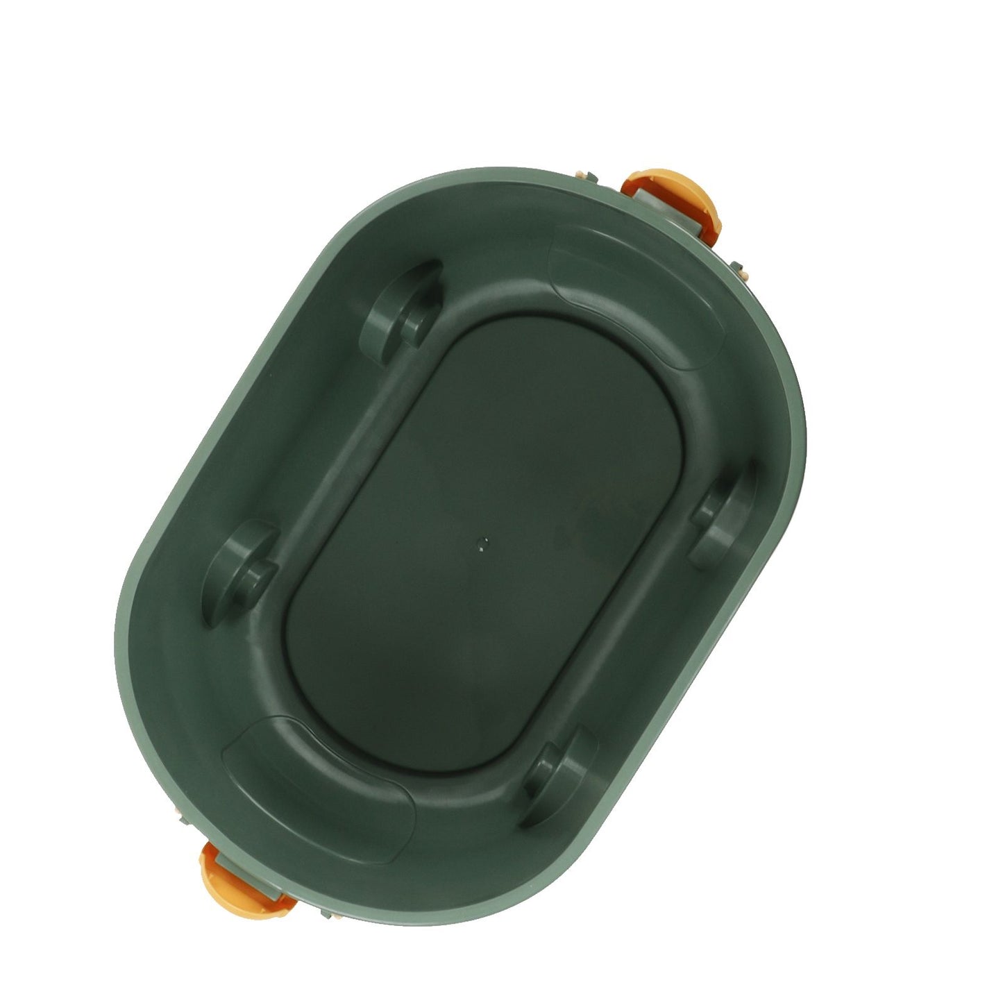 Toy Storage Box Multi Purpose Cute Duck Cover Plastic Clothes Organize Box with Wheel for Children Green V1294-YM0523-3117220062713