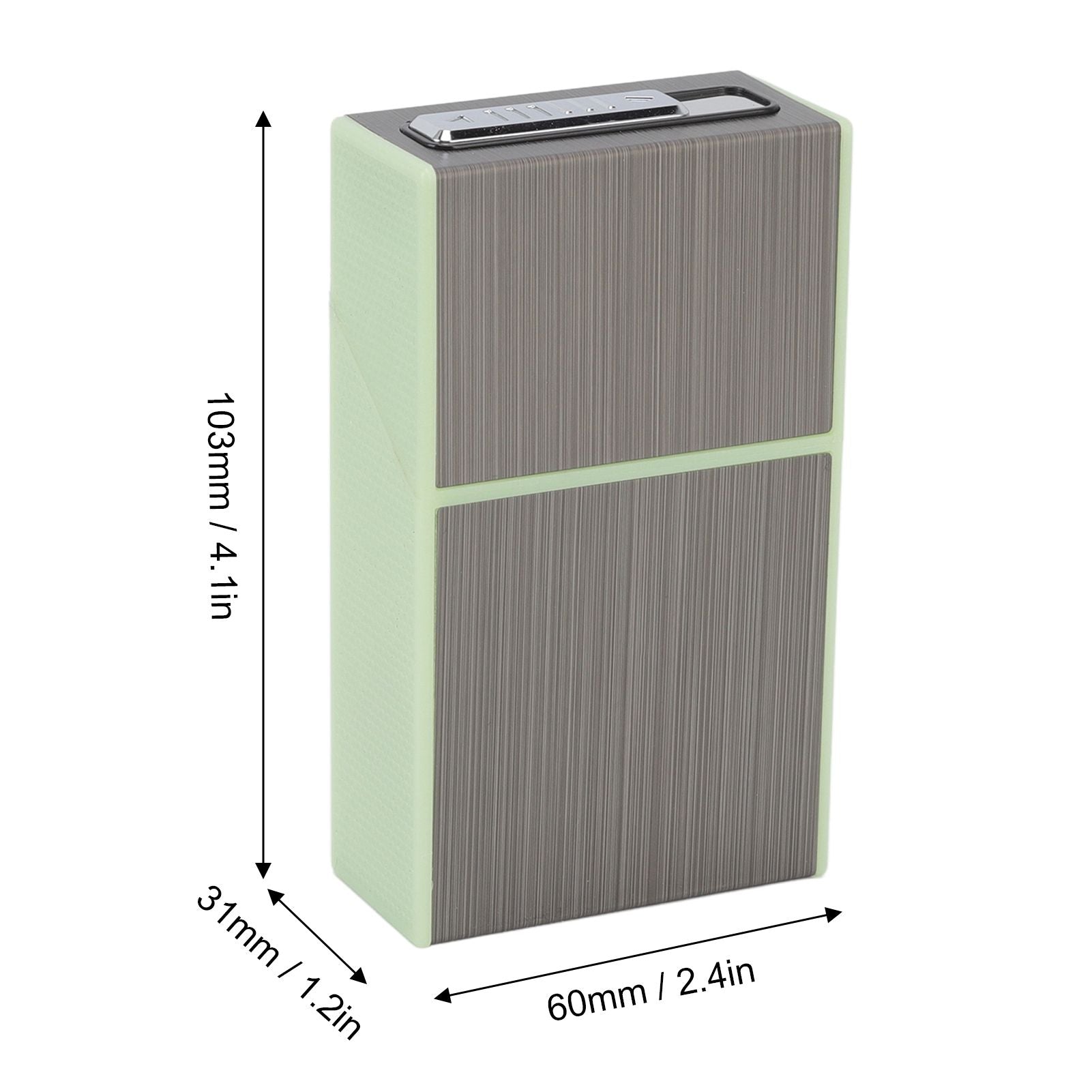 Luminous Cigarette Case USB Rechargeable Cigarette Box with Electric Lighter for Whole Package 20pcs 84-100mm V1294-YM0523-3117220062813