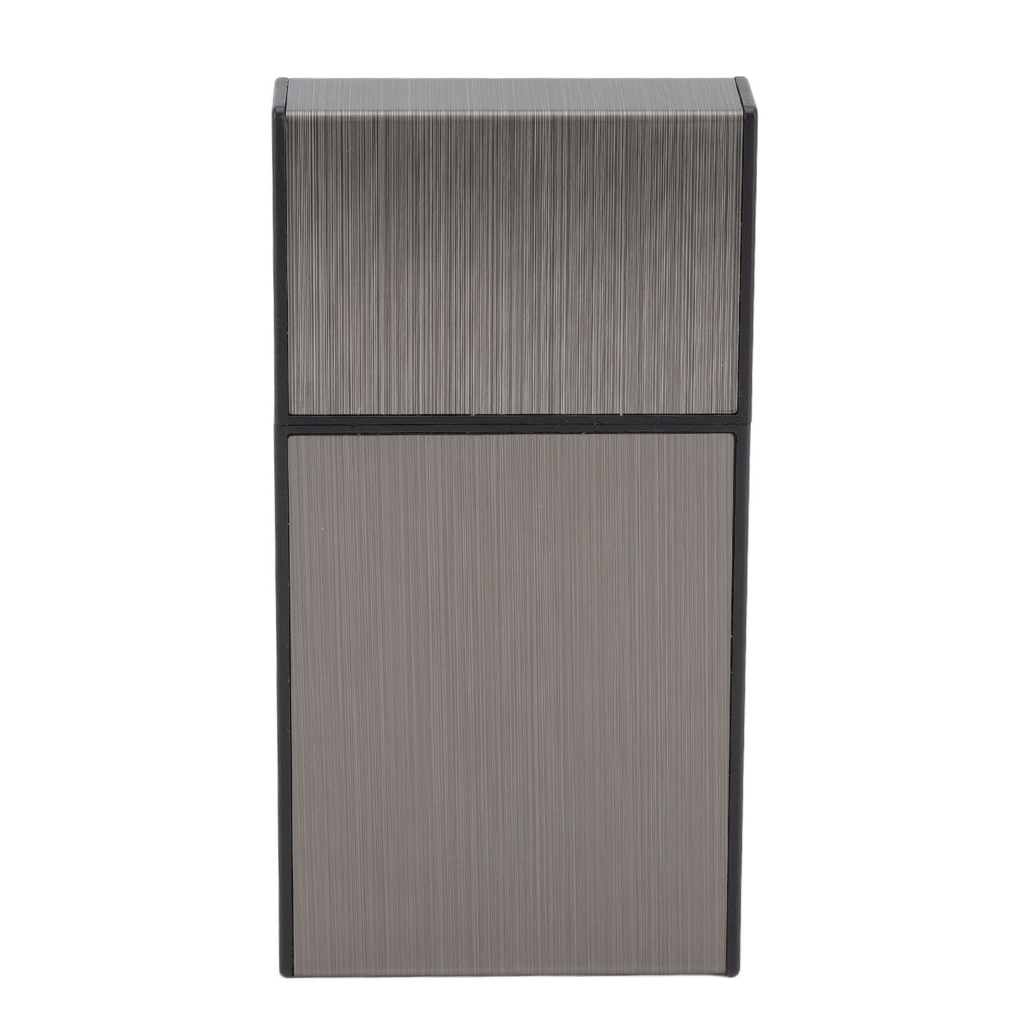 Anti Pressure Metal Cigarette Box Aluminum Alloy Thin Cigarette Holder Case for Bussiness Trip Black V1294-YM0523-3117220063211