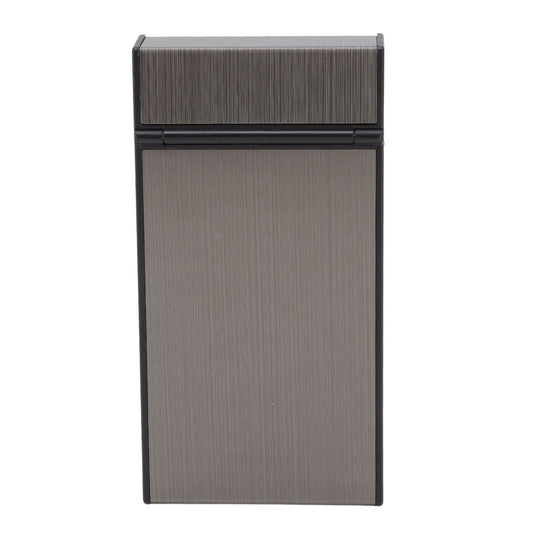 Anti Pressure Metal Cigarette Box Aluminum Alloy Thin Cigarette Holder Case for Bussiness Trip Black V1294-YM0523-3117220063211