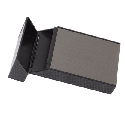 Anti Pressure Metal Cigarette Box Aluminum Alloy Thin Cigarette Holder Case for Bussiness Trip Black V1294-YM0523-3117220063211