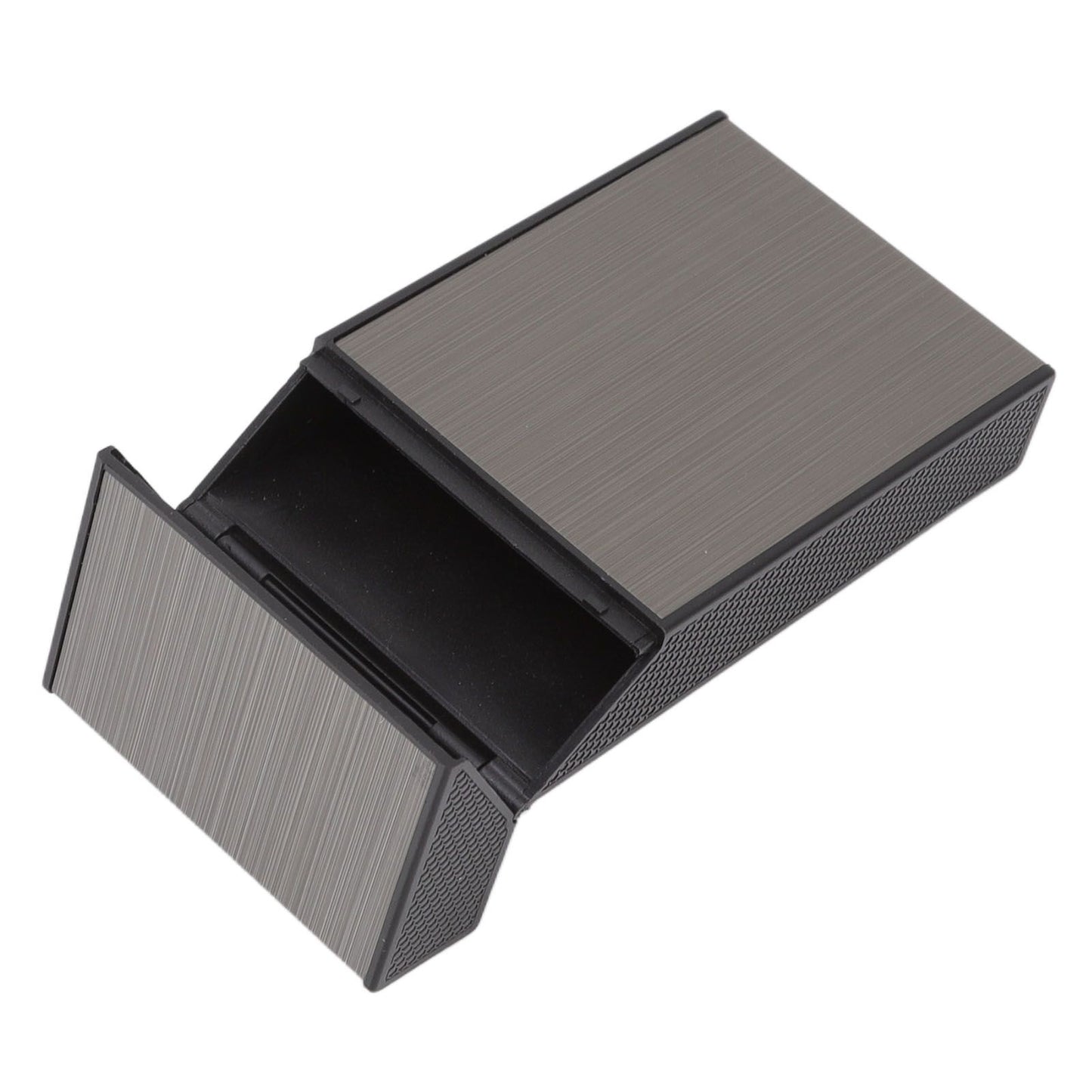 Anti Pressure Metal Cigarette Box Aluminum Alloy Thin Cigarette Holder Case for Bussiness Trip Black V1294-YM0523-3117220063211