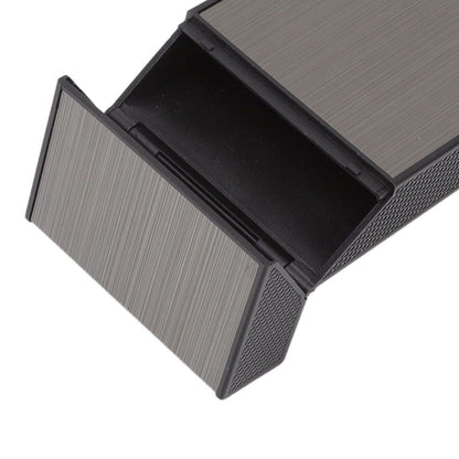 Anti Pressure Metal Cigarette Box Aluminum Alloy Thin Cigarette Holder Case for Bussiness Trip Black V1294-YM0523-3117220063211