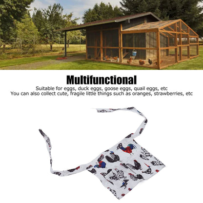 Egg Collection Apron 3 Pockets Hands Free Eggs Gathering Holding Apron for Child Duck Goose Eggs Style 2 V1294-YM0523-3117220064411