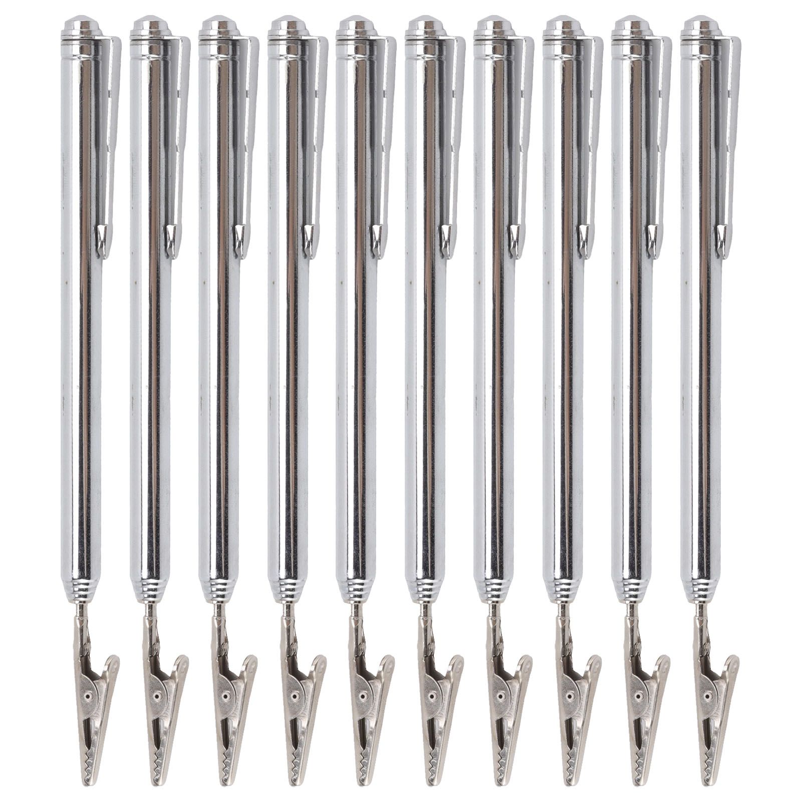 10Pcs Roach Clip Stainless Steel Durable Telescopic Design Wide Application Bracelet Helper Tool for Car Home V1294-YM0523-3117220066111