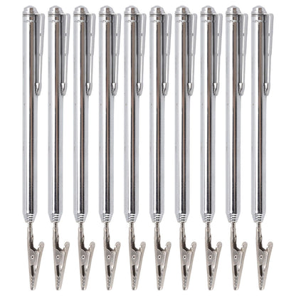 10Pcs Roach Clip Stainless Steel Durable Telescopic Design Wide Application Bracelet Helper Tool for Car Home V1294-YM0523-3117220066111