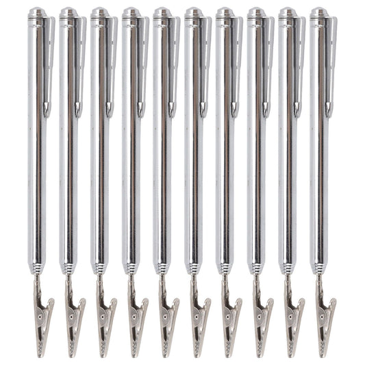 10Pcs Roach Clip Stainless Steel Durable Telescopic Design Wide Application Bracelet Helper Tool for Car Home V1294-YM0523-3117220066111