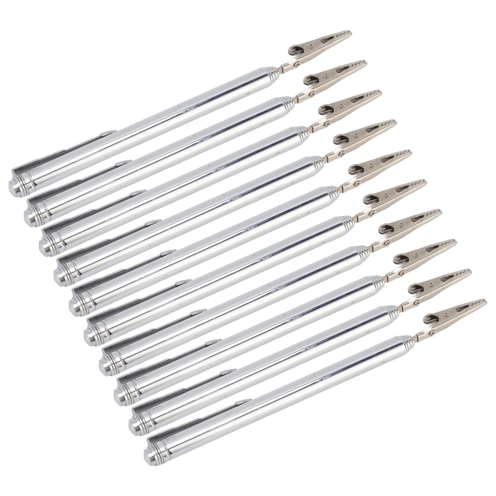 10Pcs Roach Clip Stainless Steel Durable Telescopic Design Wide Application Bracelet Helper Tool for Car Home V1294-YM0523-3117220066111