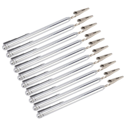 10Pcs Roach Clip Stainless Steel Durable Telescopic Design Wide Application Bracelet Helper Tool for Car Home V1294-YM0523-3117220066111