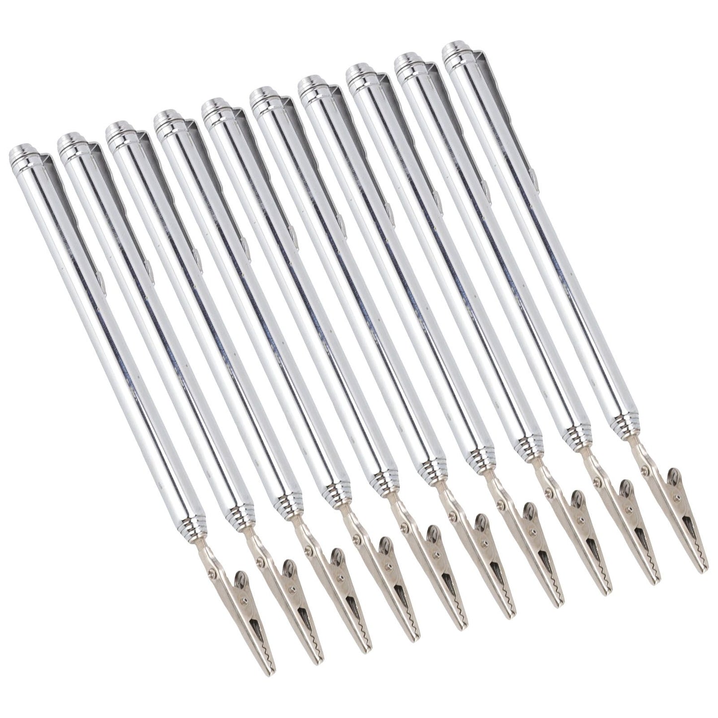 10Pcs Roach Clip Stainless Steel Durable Telescopic Design Wide Application Bracelet Helper Tool for Car Home V1294-YM0523-3117220066111