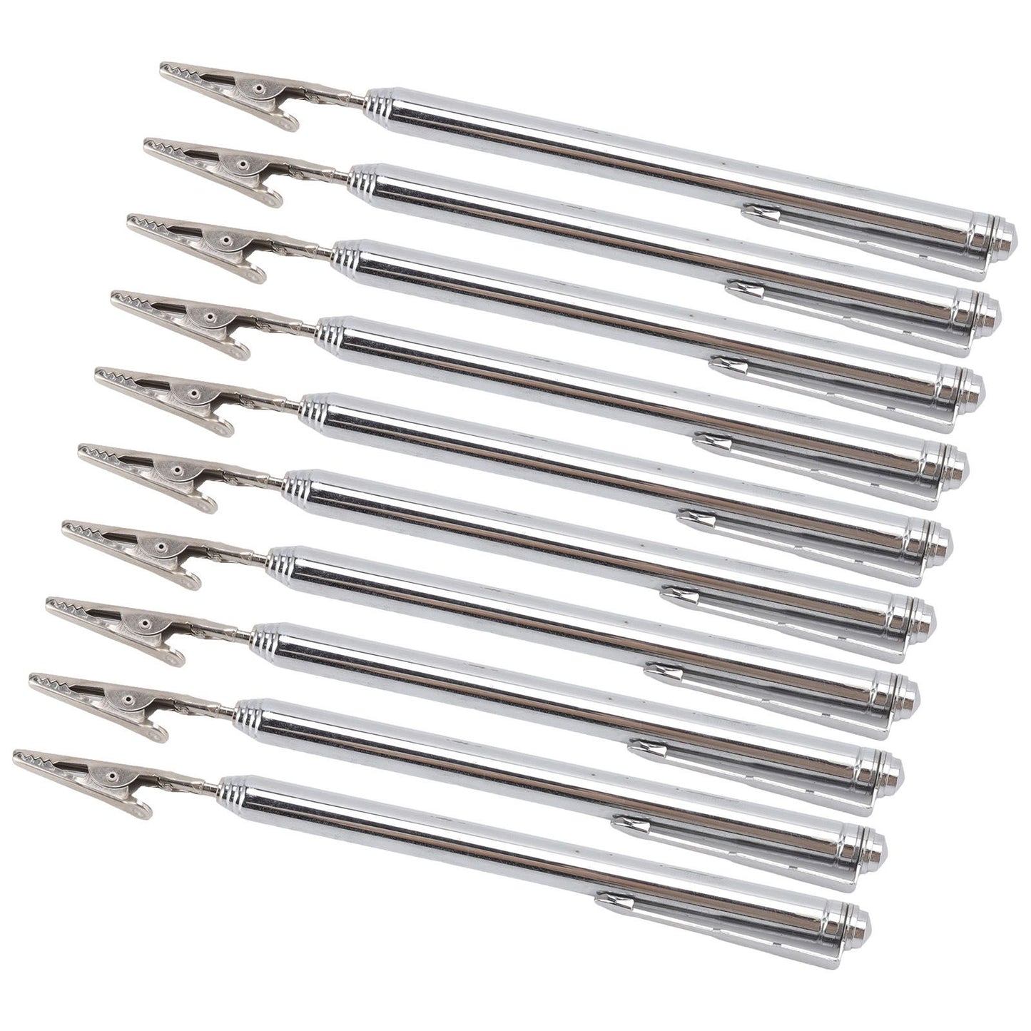 10Pcs Roach Clip Stainless Steel Durable Telescopic Design Wide Application Bracelet Helper Tool for Car Home V1294-YM0523-3117220066111