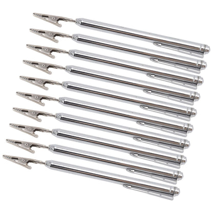 10Pcs Roach Clip Stainless Steel Durable Telescopic Design Wide Application Bracelet Helper Tool for Car Home V1294-YM0523-3117220066111