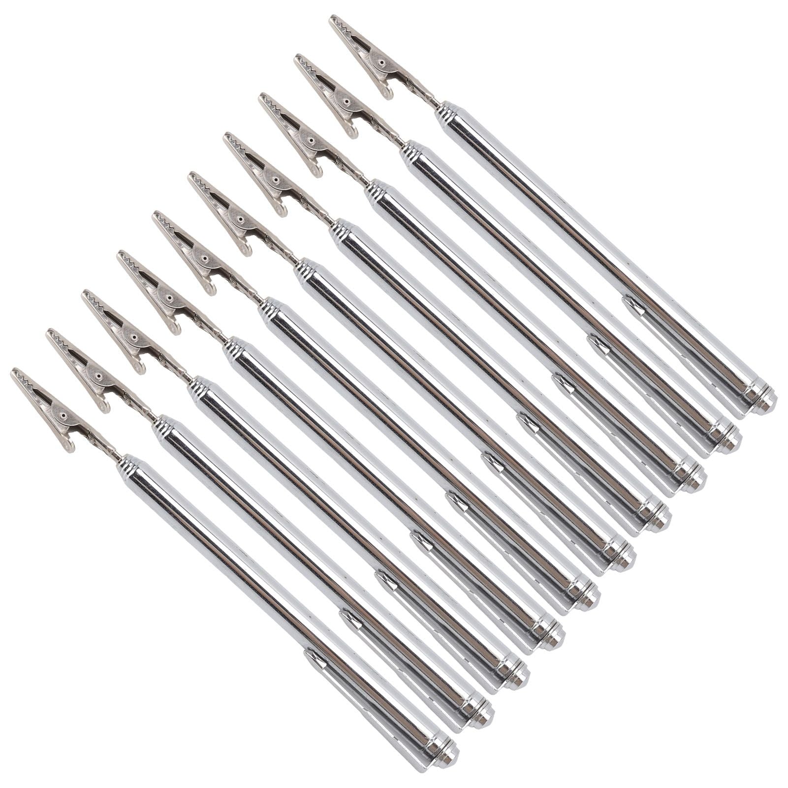 10Pcs Roach Clip Stainless Steel Durable Telescopic Design Wide Application Bracelet Helper Tool for Car Home V1294-YM0523-3117220066111