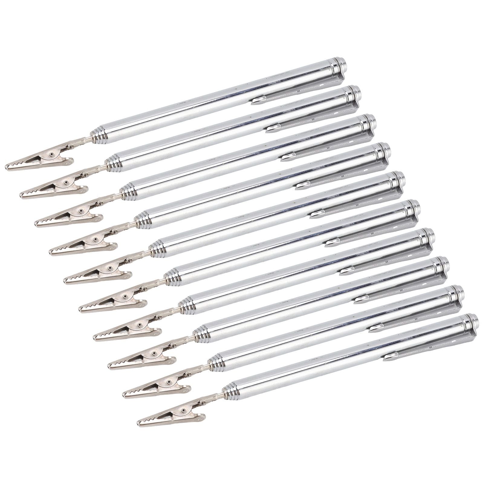 10Pcs Roach Clip Stainless Steel Durable Telescopic Design Wide Application Bracelet Helper Tool for Car Home V1294-YM0523-3117220066111