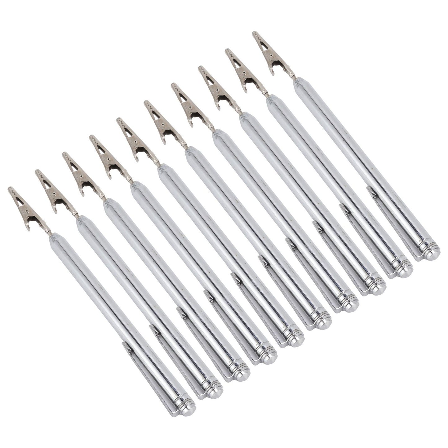 10Pcs Roach Clip Stainless Steel Durable Telescopic Design Wide Application Bracelet Helper Tool for Car Home V1294-YM0523-3117220066111