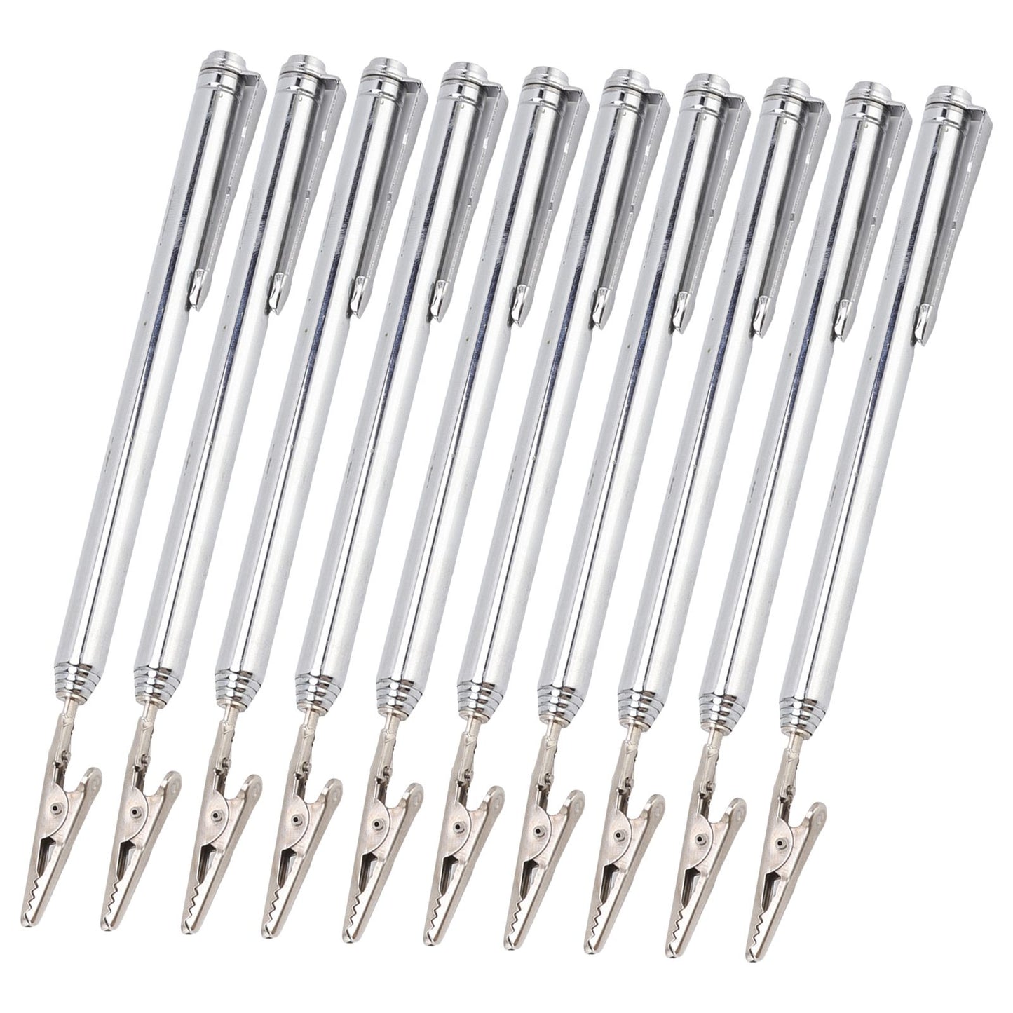 10Pcs Roach Clip Stainless Steel Durable Telescopic Design Wide Application Bracelet Helper Tool for Car Home V1294-YM0523-3117220066111