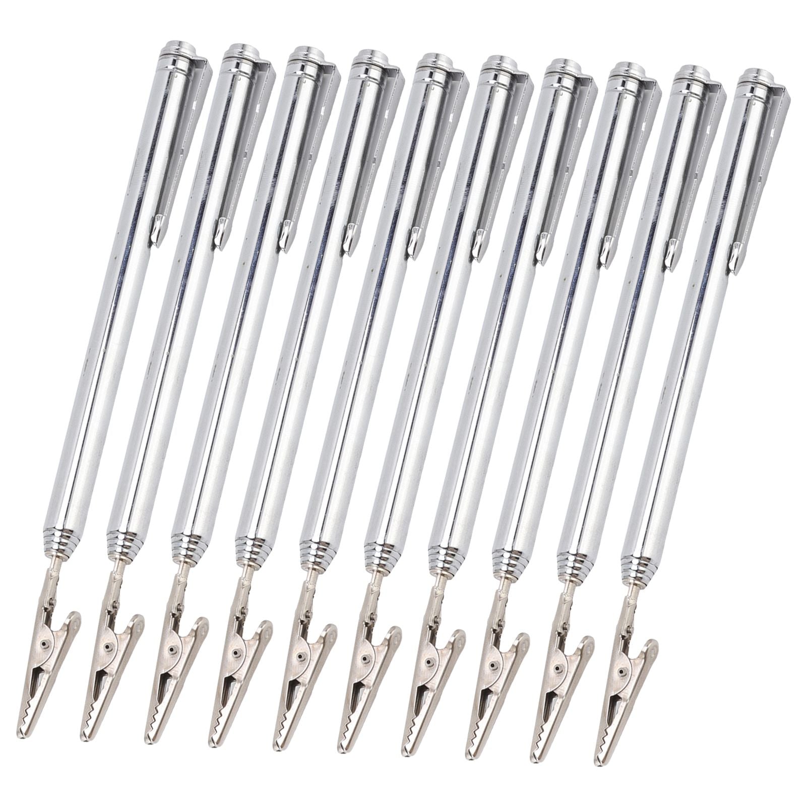 10Pcs Roach Clip Stainless Steel Durable Telescopic Design Wide Application Bracelet Helper Tool for Car Home V1294-YM0523-3117220066111