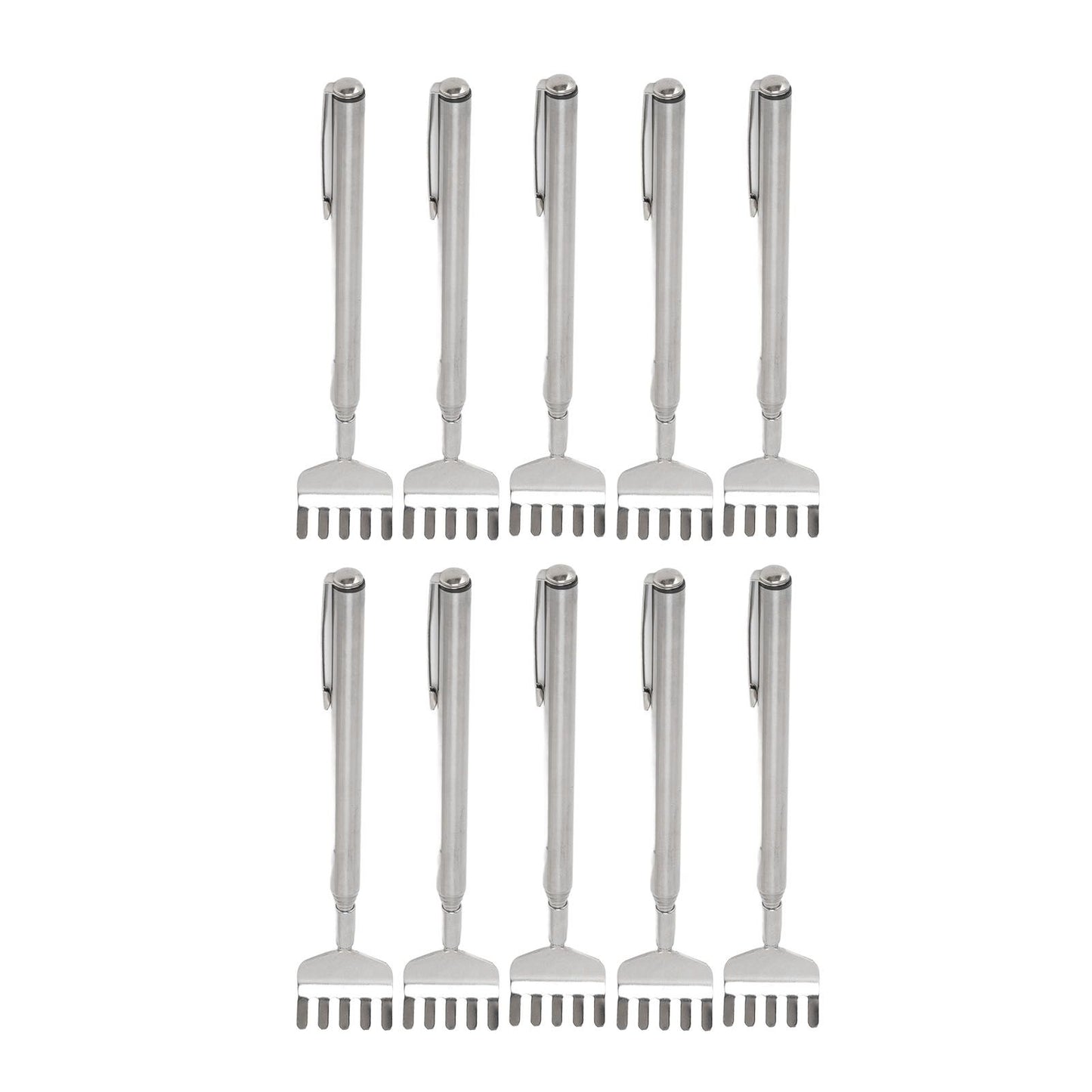 10pcs Back Scratcher Extendable Mini Portable Foldable Back Scratcher Telescoping with Pocket Clip for V1294-YM0523-3117220066211