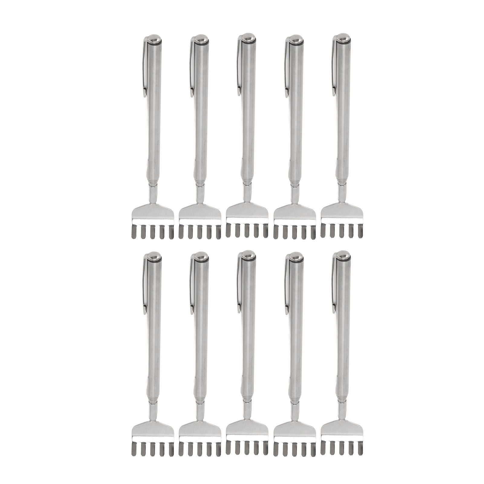 10pcs Back Scratcher Extendable Mini Portable Foldable Back Scratcher Telescoping with Pocket Clip for V1294-YM0523-3117220066211