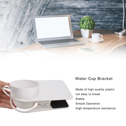 Water Cup Bracket Stable Multifunctional High Temperature Resistance Desktop Cup Holder for Home Office White V1294-YM0523-3117220066912