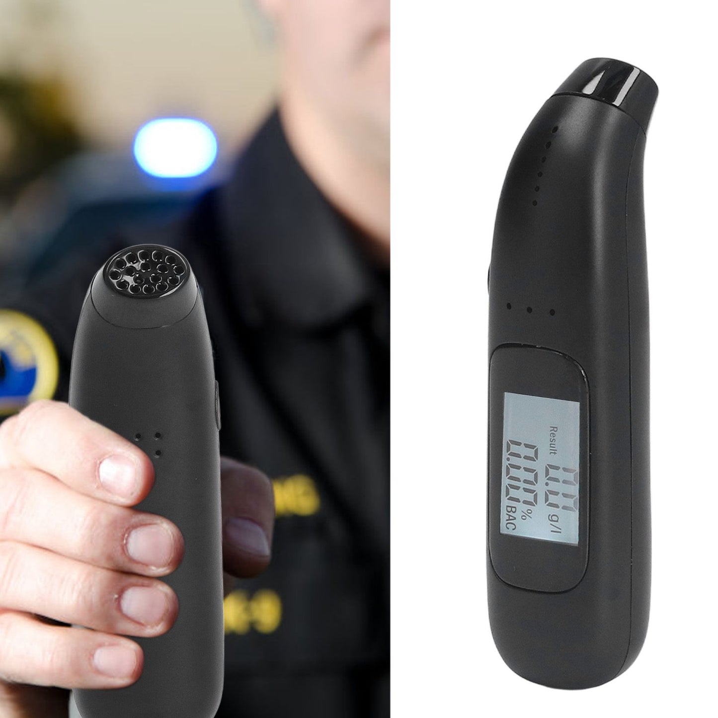 Alcohol Tester DC5V 1A Blowing Type High Accuracy Portable Alcohol Breathalyzer Quick Check Breathalyzer for V1294-YM0523-3117220067111