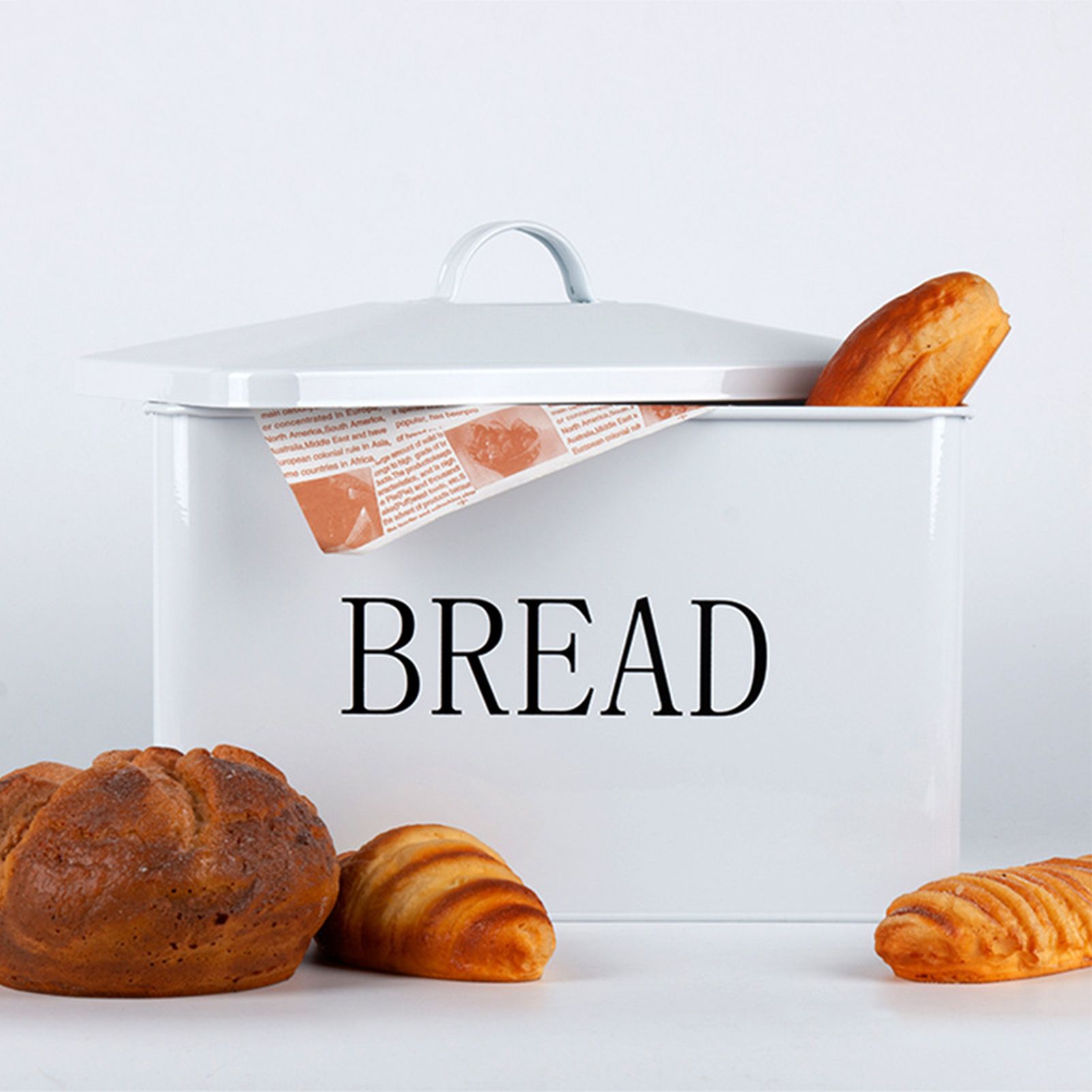 Small Bread Box Large Capacity Safe Odorless Compact Design Portable Handle Nonslip Base Bread Container for V1294-YM0523-3117220068811