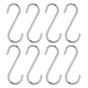 8PCS S Hook Rustproof Stainless Steel S Hooks Heavy Duty Simple Style Overstriking Portable S Kitchen Hook V1294-YM0523-3117220069311