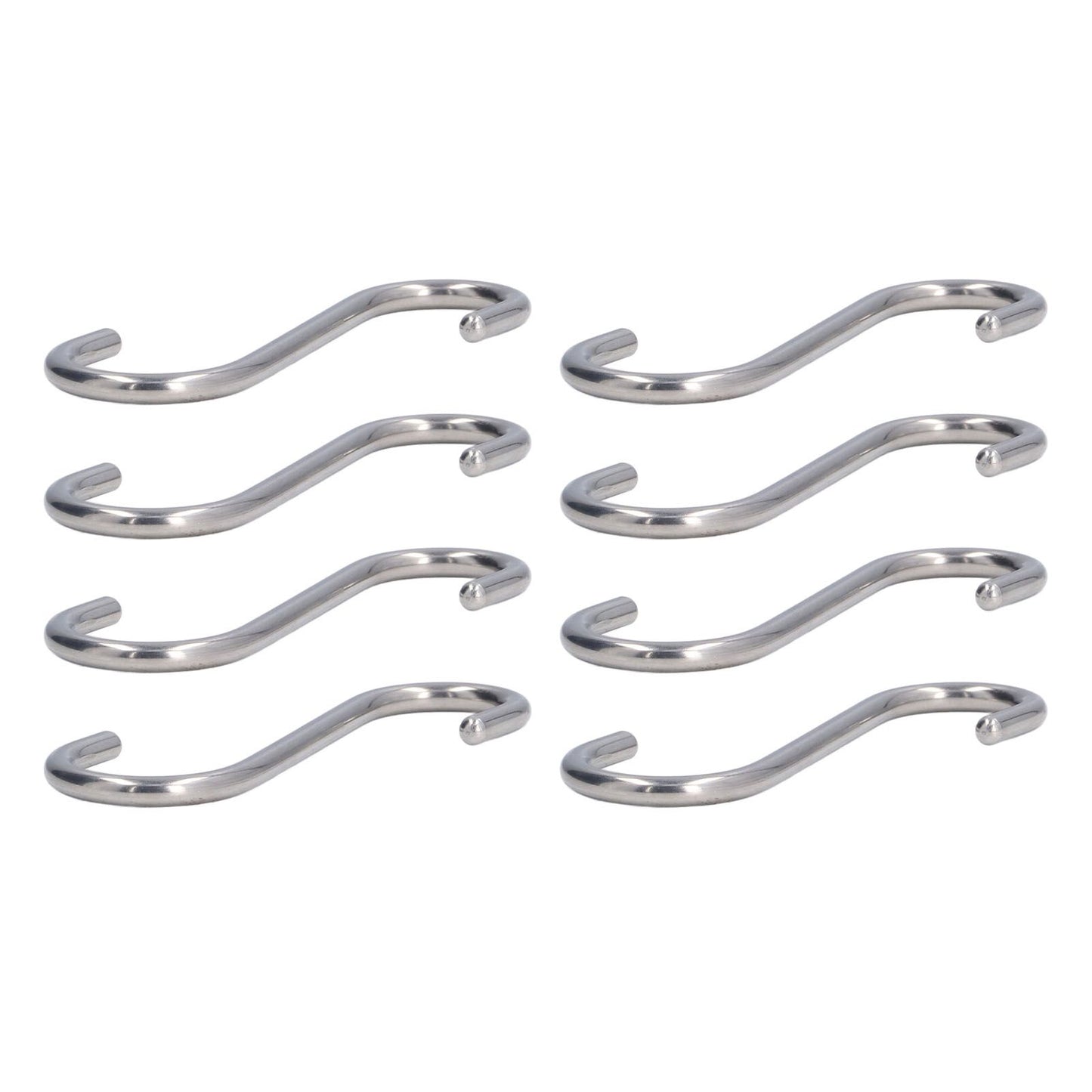 8PCS S Hook Rustproof Stainless Steel S Hooks Heavy Duty Simple Style Overstriking Portable S Kitchen Hook V1294-YM0523-3117220069311